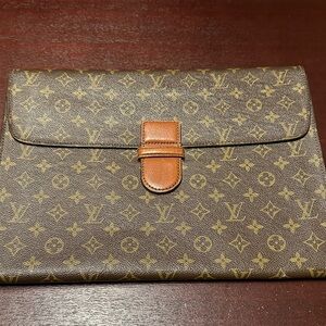 Louis Vuitton Brown Monogram Laptop Bag